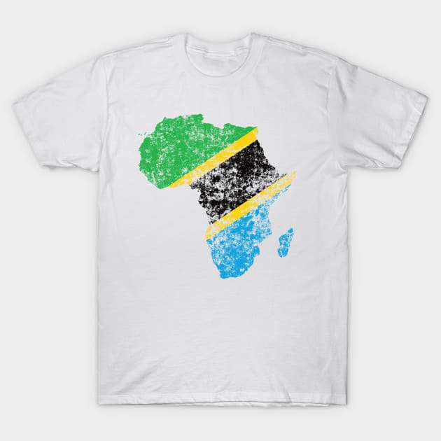 Flag of Tanzania inside Africa T-Shirt by Terriology